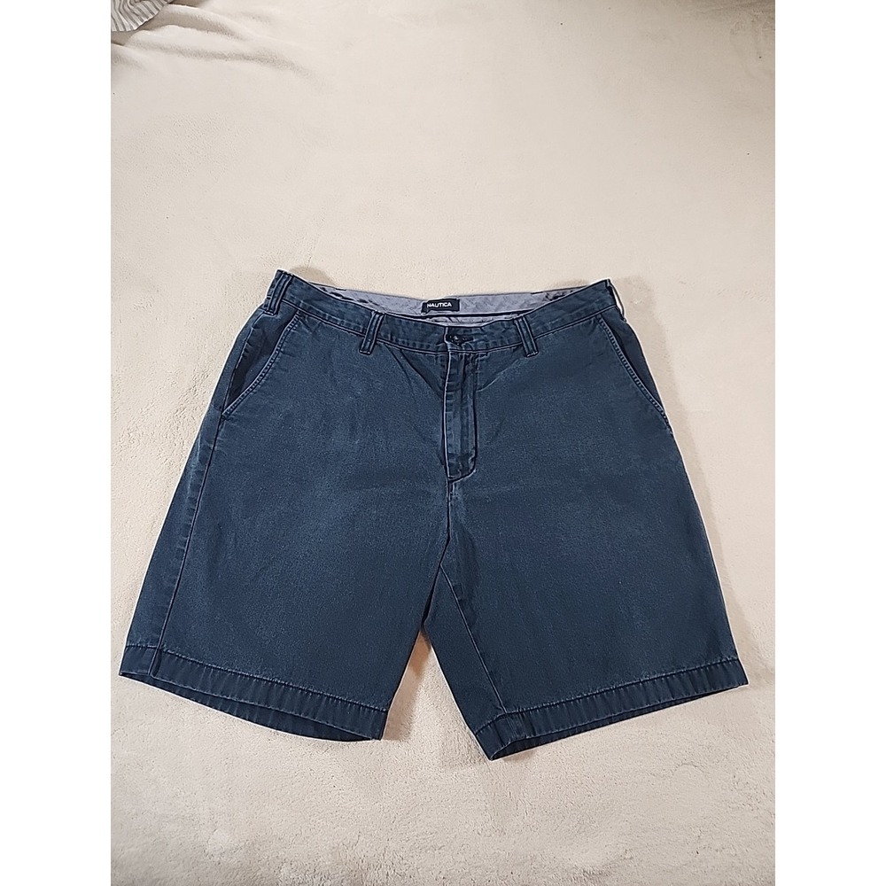 Nautica The Deck Shorts Men's Navy Size 36W Classic Fit Dress. Casual, Athletic